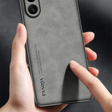 For-Samsung-Galaxy-A26-5G-Case-Suede-Leather-Texture-TPU-+-PU-Phone-Back-Cover-Grey