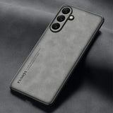 For-Samsung-Galaxy-A26-5G-Case-Suede-Leather-Texture-TPU-+-PU-Phone-Back-Cover-Grey