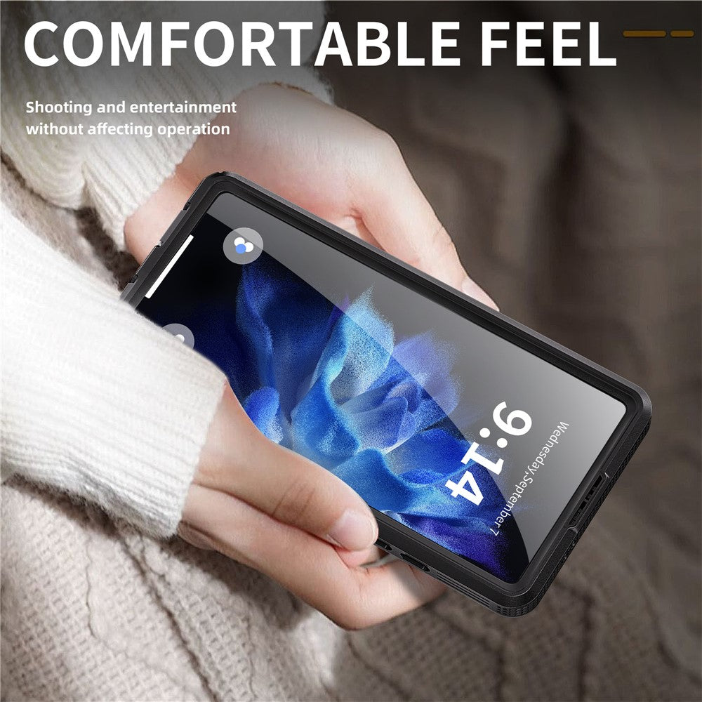 REDPEPPER-For-Samsung-Galaxy-S25-Ultra-IP68-Waterproof-Magnetic-Case-Clear-Phone-Cover-Black