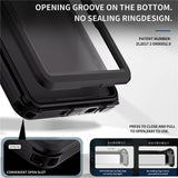 REDPEPPER-For-Samsung-Galaxy-S25-Ultra-IP68-Waterproof-Magnetic-Case-Clear-Phone-Cover-Black