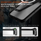 REDPEPPER-For-Samsung-Galaxy-S25-IP68-Waterproof-Magnetic-Case-Clear-Phone-Cover-Black