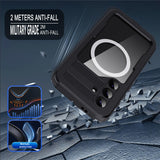 REDPEPPER-For-Samsung-Galaxy-S25-IP68-Waterproof-Magnetic-Case-Clear-Phone-Cover-Black