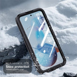 REDPEPPER-For-Samsung-Galaxy-S25-IP68-Waterproof-Magnetic-Case-Clear-Phone-Cover-Black