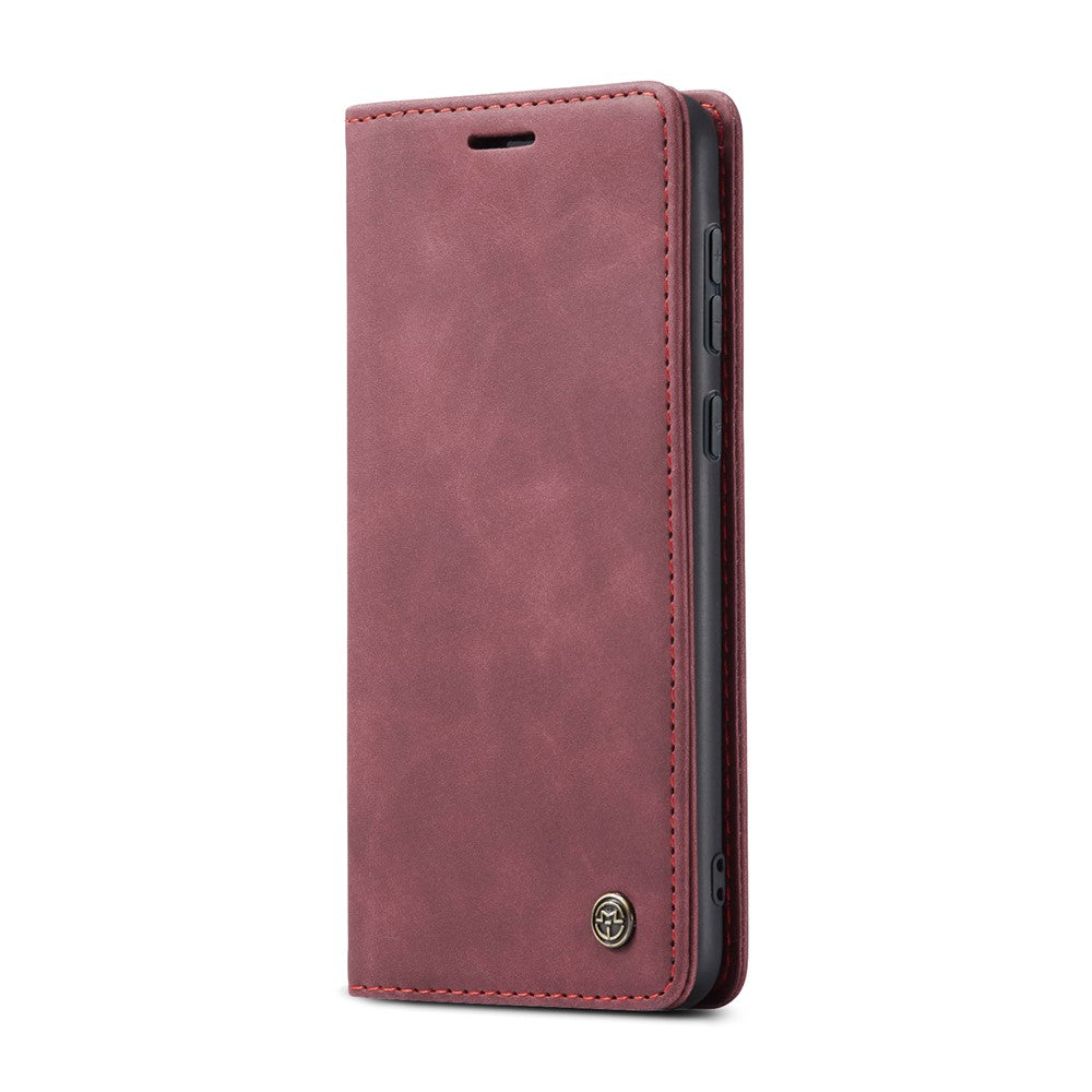 CASEME-013-Series-For-Samsung-Galaxy-A56-5G-Case-Card-Holder-Stand-Leather-Phone-Cover-Red