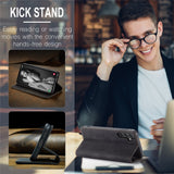 CASEME-013-Series-For-Samsung-Galaxy-A56-5G-Case-Card-Holder-Stand-Leather-Phone-Cover-Black