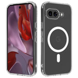 For-Google-Pixel-9a-Clear-Case-TPU+Acrylic-Magnetic-Phone-Cover-Compatible-with-MagSafe