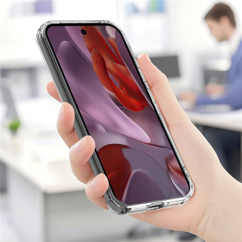 For-Google-Pixel-9a-Clear-Case-TPU+Acrylic-Magnetic-Phone-Cover-Compatible-with-MagSafe