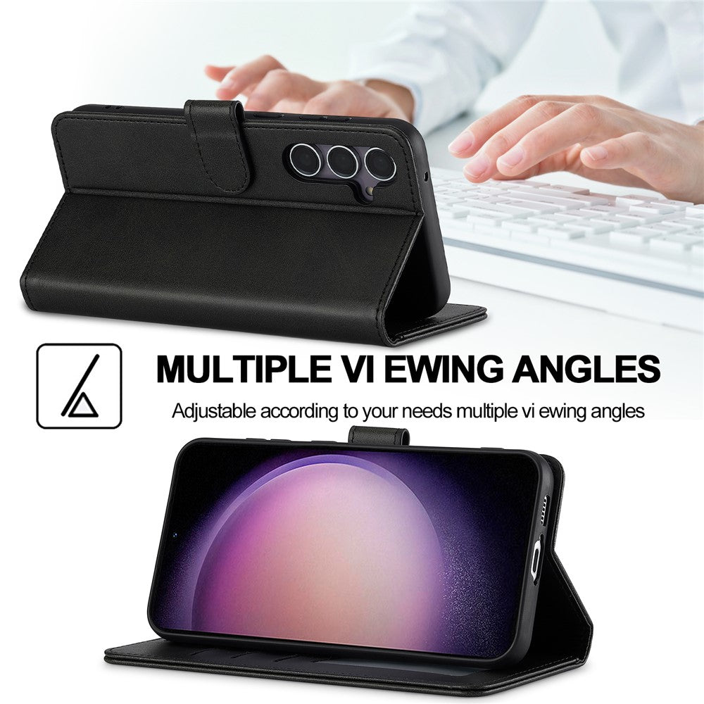 LC.IMEEKE-For-Samsung-Galaxy-A56-5G-Case-Calf-Texture-PU-Leather-Stand-Wallet-Phone-Cover-Black