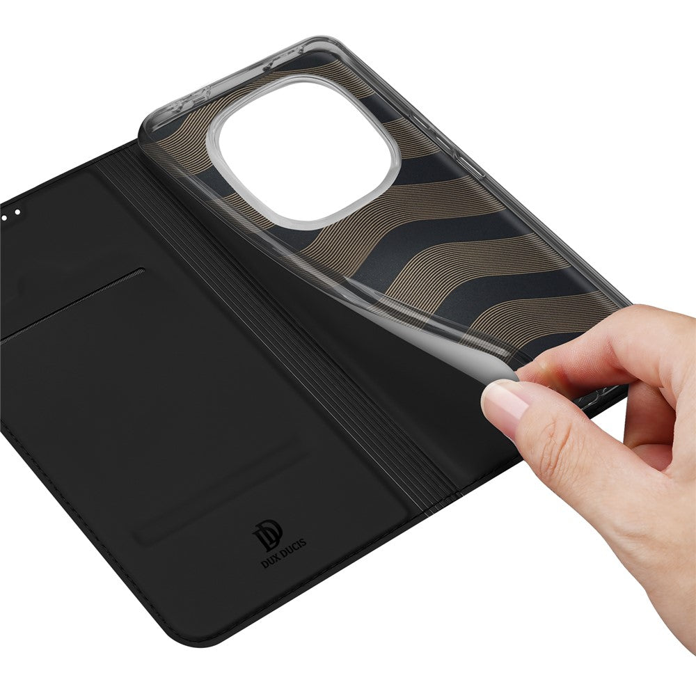For-Xiaomi-Redmi-Note-14-Pro-5G-/-Poco-X7-5G-Case-DUX-DUCIS-Skin-Pro-Series-Leather-Cover-Card-Holder-Black
