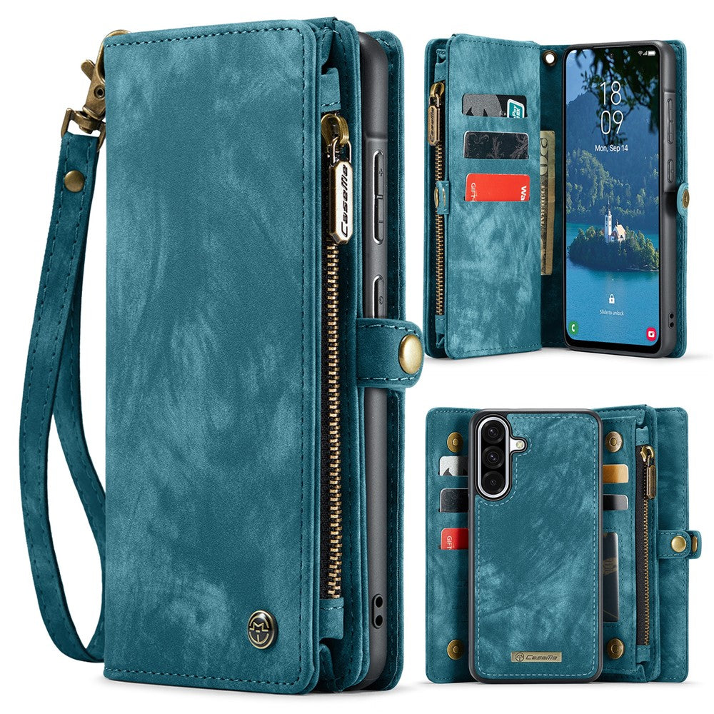 CASEME-008-For-Samsung-Galaxy-A56-5G-Phone-Cases-Leather-Cover-with-Detachable-Wallet-and-Strap-Blue