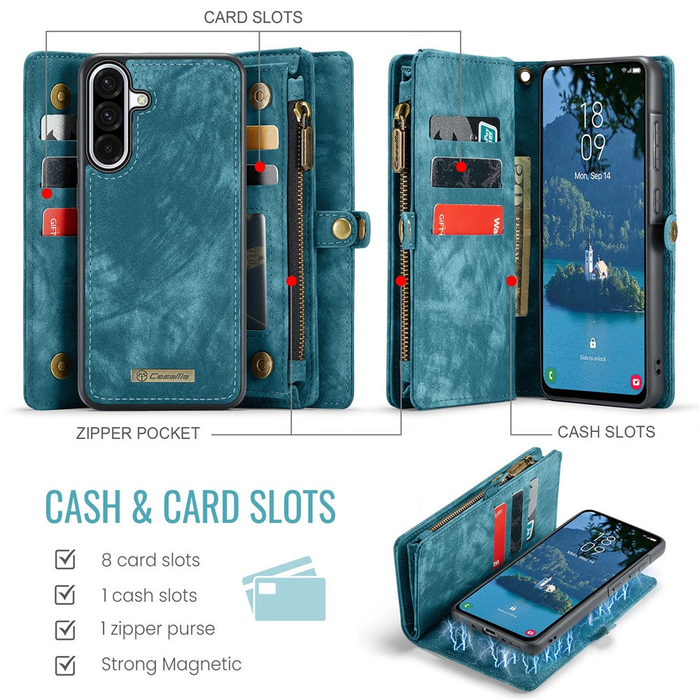 CASEME-008-For-Samsung-Galaxy-A56-5G-Phone-Cases-Leather-Cover-with-Detachable-Wallet-and-Strap-Blue