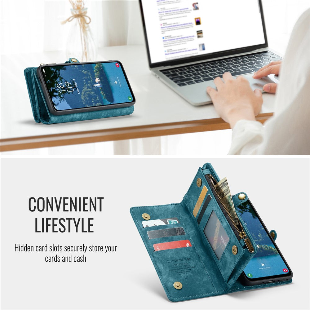 CASEME-008-For-Samsung-Galaxy-A56-5G-Phone-Cases-Leather-Cover-with-Detachable-Wallet-and-Strap-Blue