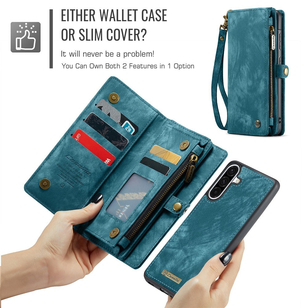 CASEME-008-For-Samsung-Galaxy-A56-5G-Phone-Cases-Leather-Cover-with-Detachable-Wallet-and-Strap-Blue