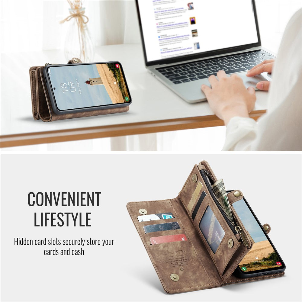 CASEME-008-For-Samsung-Galaxy-A56-5G-Phone-Cases-Leather-Cover-with-Detachable-Wallet-and-Strap-Brown