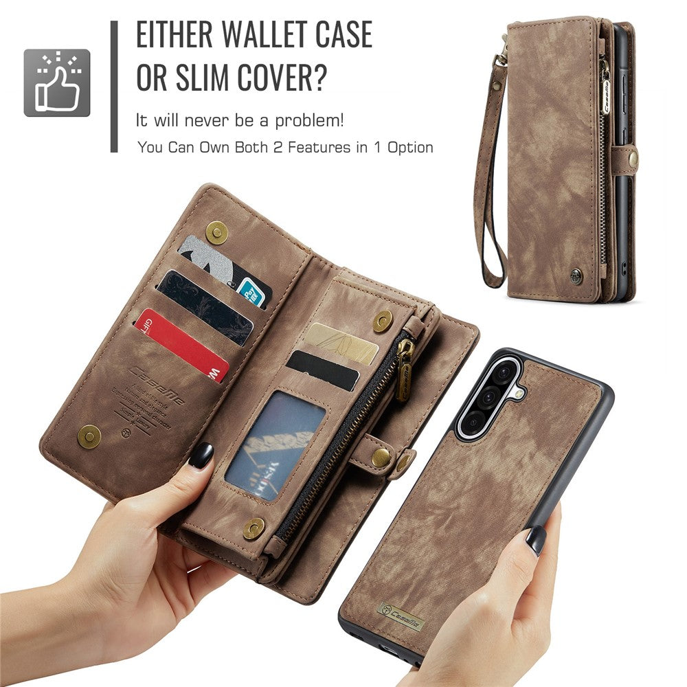 CASEME-008-For-Samsung-Galaxy-A56-5G-Phone-Cases-Leather-Cover-with-Detachable-Wallet-and-Strap-Brown