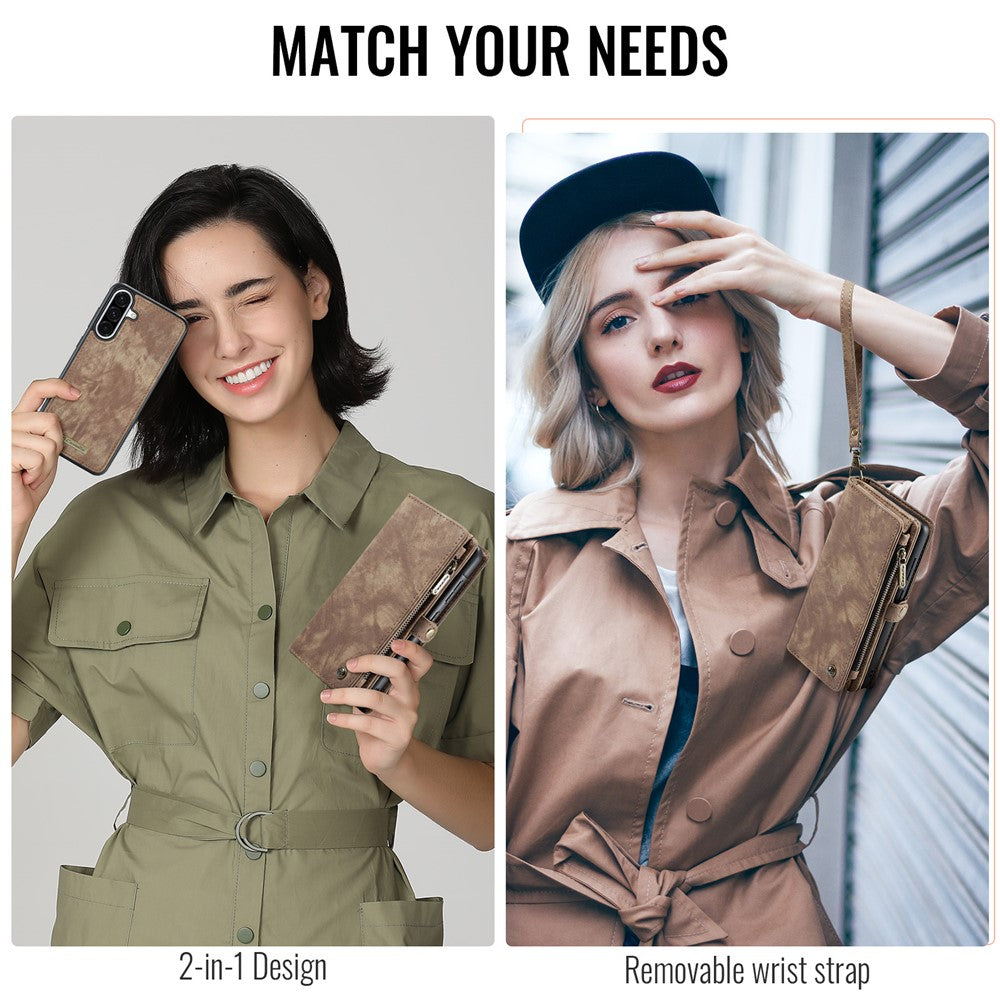 CASEME-008-For-Samsung-Galaxy-A56-5G-Phone-Cases-Leather-Cover-with-Detachable-Wallet-and-Strap-Brown