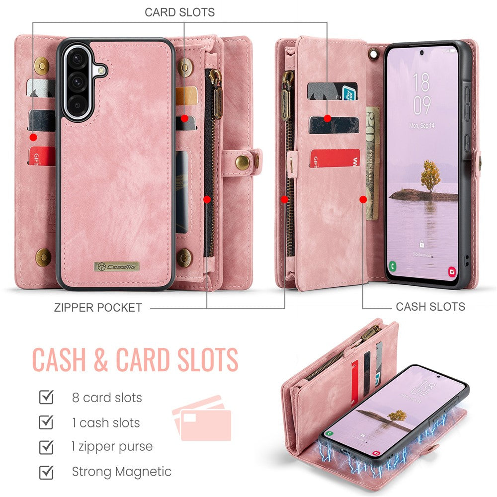 CASEME-008-For-Samsung-Galaxy-A56-5G-Phone-Cases-Leather-Cover-with-Detachable-Wallet-and-Strap-Pink