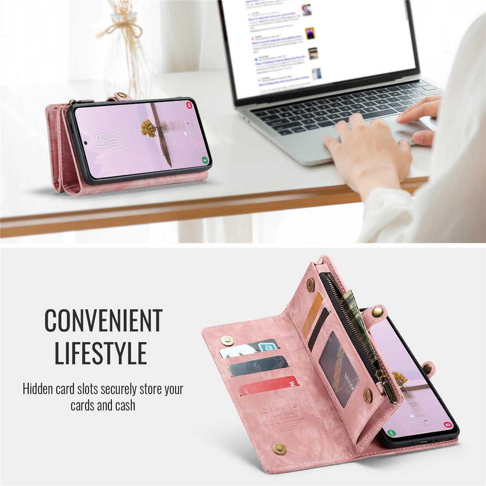 CASEME-008-For-Samsung-Galaxy-A56-5G-Phone-Cases-Leather-Cover-with-Detachable-Wallet-and-Strap-Pink
