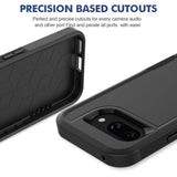 For-Google-Pixel-9a-Case-2-in-1-PC-+-TPU-Shockproof-Phone-Cover-Black