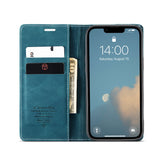 For-iPhone-16e-Wallet-Case-CASEME-013-Series-PU-Leather-Phone-Cover-Stand-Blue