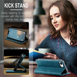 For-iPhone-16e-Wallet-Case-CASEME-013-Series-PU-Leather-Phone-Cover-Stand-Blue