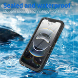 REDPEPPER-FS-/-FM-Series-For-iPhone-16e-Waterproof-Case-IP68-Shockproof-Phone-Cover-Black