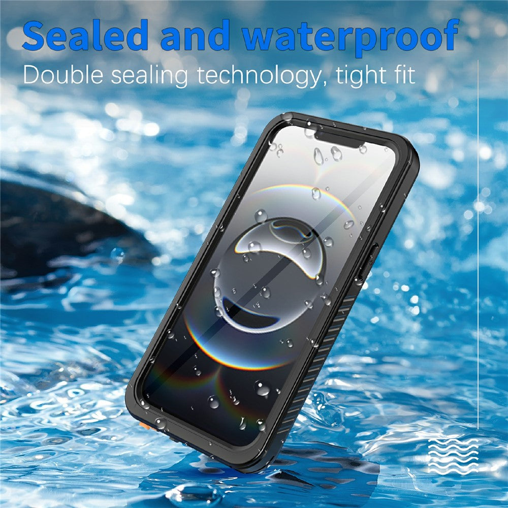 REDPEPPER-FS-/-FM-Series-For-iPhone-16e-Waterproof-Case-IP68-Shockproof-Phone-Cover-Black