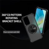 For-Samsung-Galaxy-A26-5G-Case-Compatible-with-MagSafe-CD-Vein-Kickstand-TPU-+-PC-Phone-Cover-Black