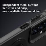 For-Samsung-Galaxy-A26-5G-Case-Compatible-with-MagSafe-CD-Vein-Kickstand-TPU-+-PC-Phone-Cover-Black