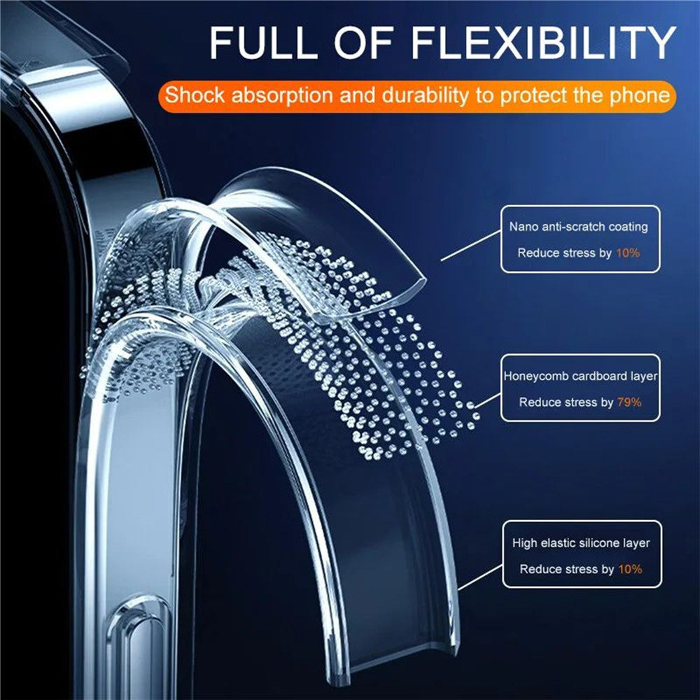 For-iPhone-11-Clear-Case-KALEBOL-1.5mm-Thickened-TPU-Shockproof-Phone-Cover-Transparent