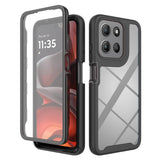 Clear-Case-for-Motorola-Moto-E15-4G-/-G15-4G-/-G05-4G-PC-+-TPU-Phone-Back-Cover-with-PET-Screen-Film-Black