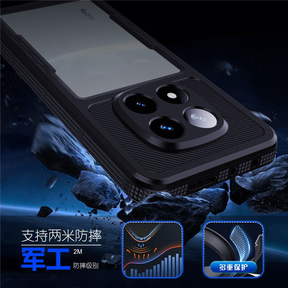 REDPEPPER-For-Xiaomi-Redmi-Note-14-Pro-5G-IP68-Phone-Case-Clear-Back-Waterproof-Cover