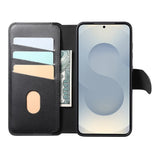 CASENEO-For-Samsung-Galaxy-S25-Magnetic-Case-RFID-Blocking-Wallet-Detachable-Leather-Phone-Cover-with-Wristband-Black