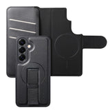 CASENEO-For-Samsung-Galaxy-S25-Magnetic-Case-RFID-Blocking-Wallet-Detachable-Leather-Phone-Cover-with-Wristband-Black