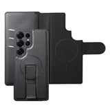 CASENEO-For-Samsung-Galaxy-S25-Ultra-Magnetic-Case-RFID-Blocking-Wallet-Detachable-Leather-Phone-Cover-with-Wristband-Black