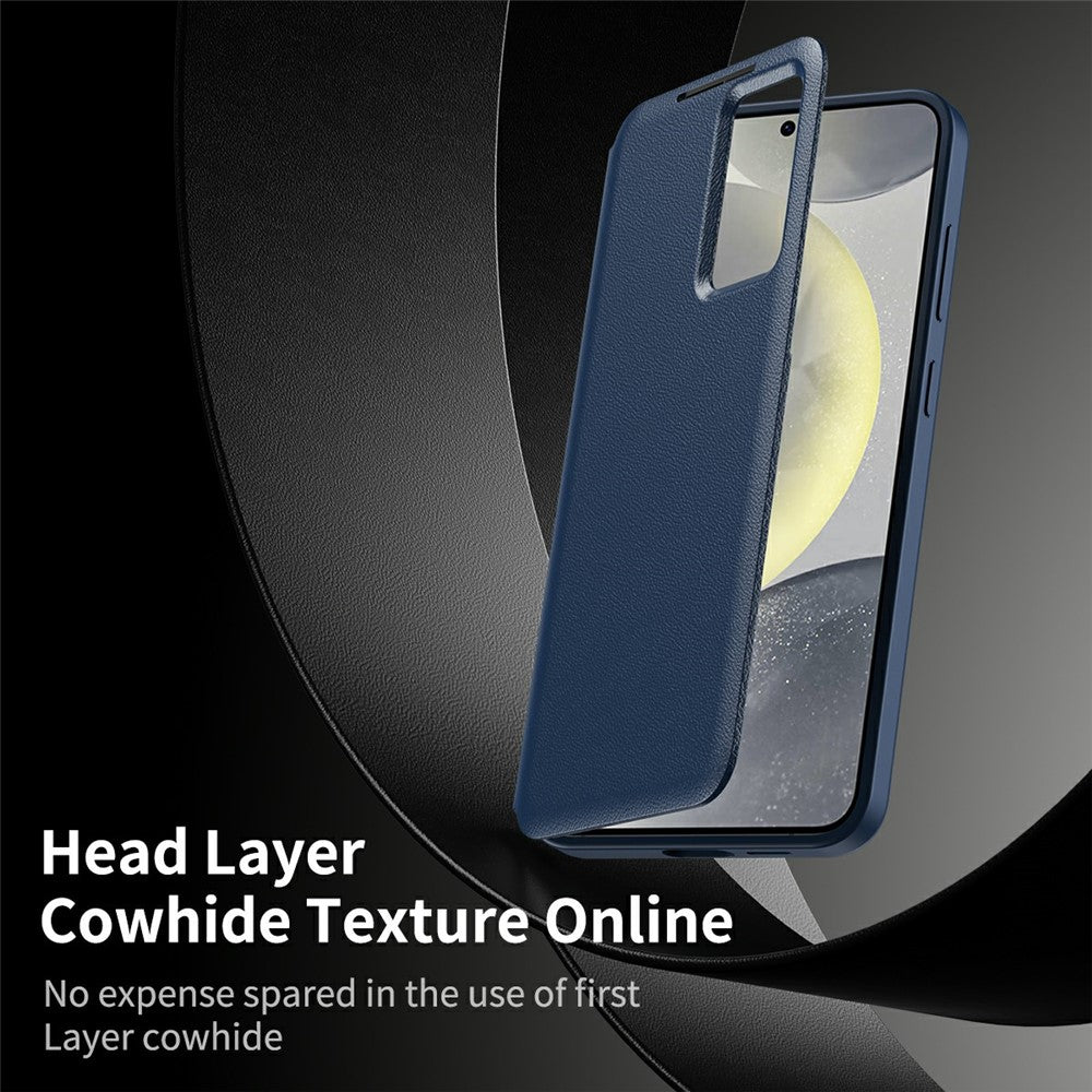 For-Samsung-Galaxy-S25-Edge-Case-with-Card-Holder-Smart-View-Window-Leather-Phone-Cover-Sapphire