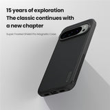 NILLKIN-Frosted-Shield-Pro-for-Google-Pixel-10-Pro-XL-Case-Compatible-with-MagSafe-PC-+-TPU-Phone-Cover-Black