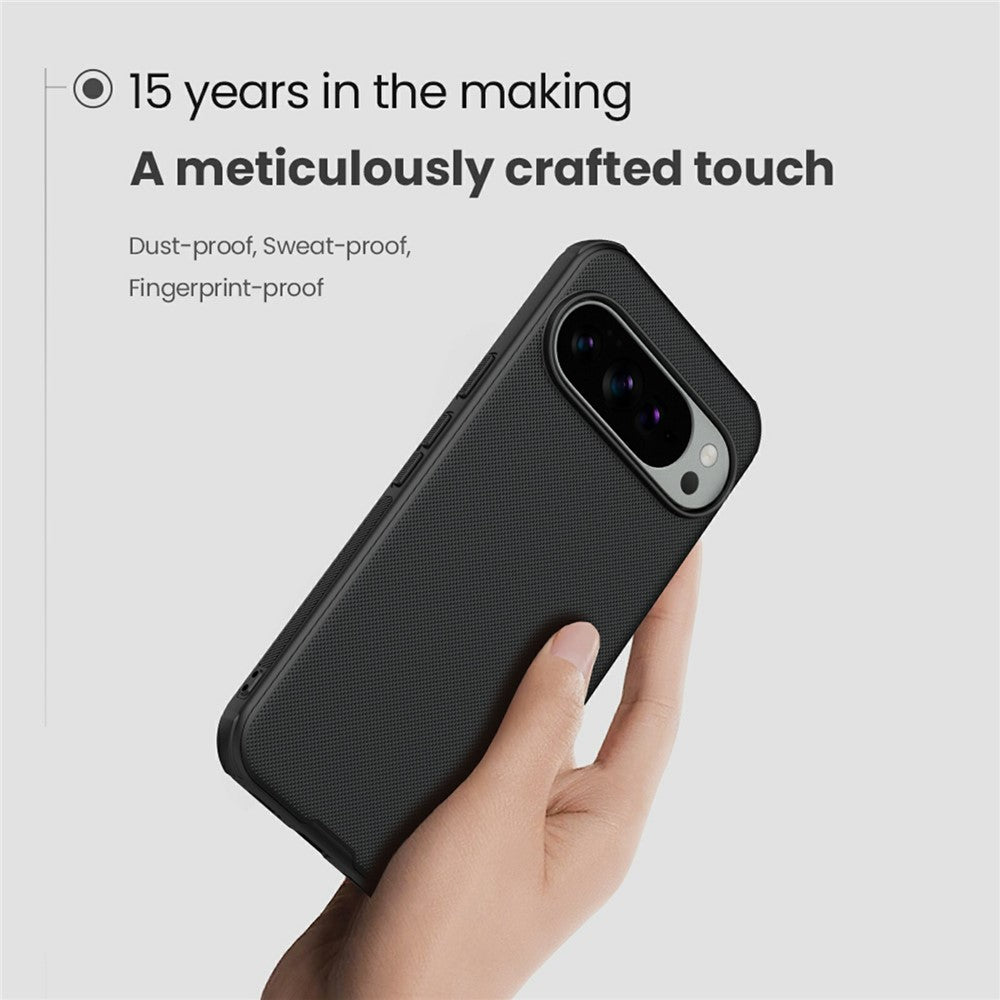 NILLKIN-Frosted-Shield-Pro-for-Google-Pixel-10-Pro-XL-Case-Compatible-with-MagSafe-PC-+-TPU-Phone-Cover-Black