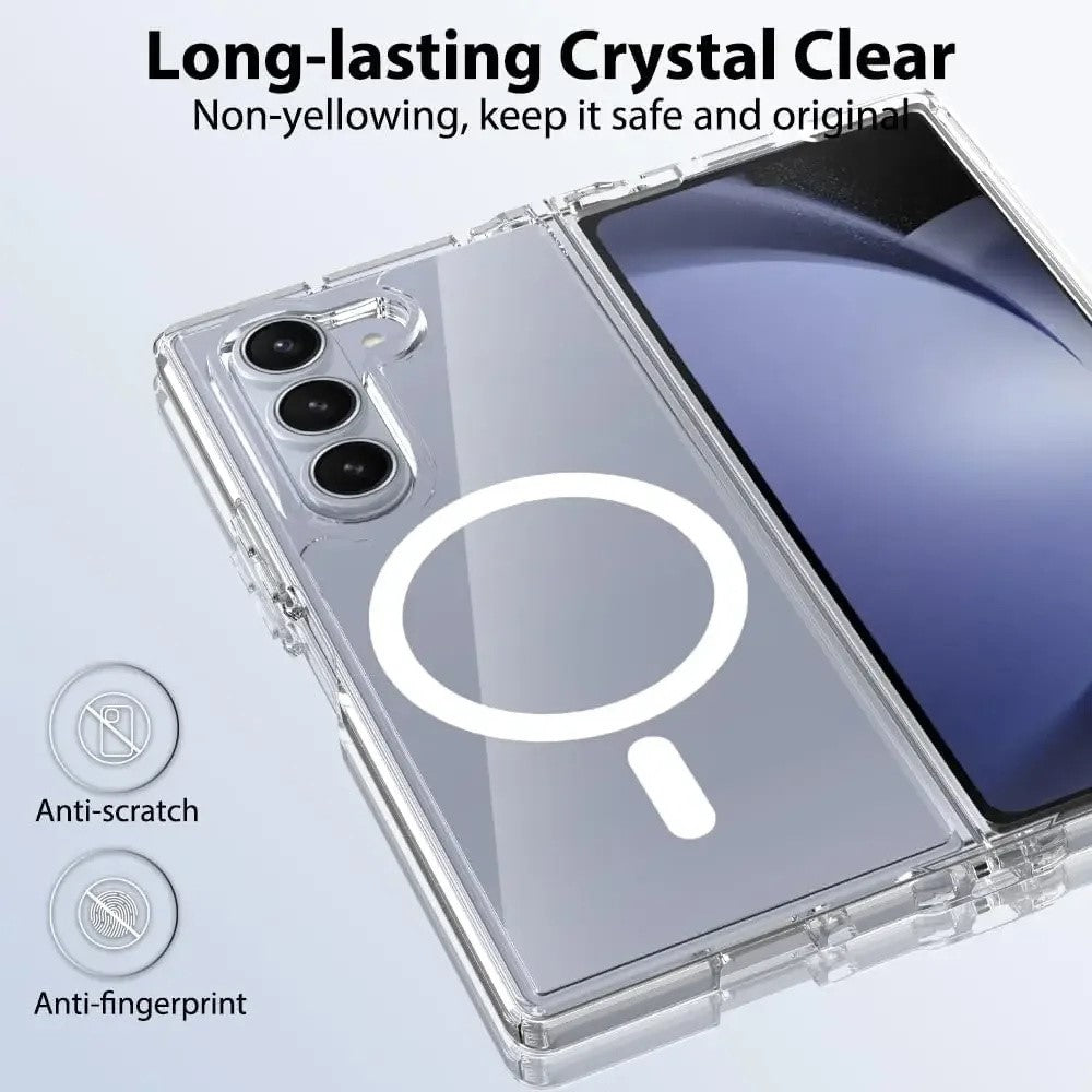 For-Samsung-Galaxy-Z-Fold7-5G-Case-Compatible-with-MagSafe-TPU-+-Acrylic-Clear-Phone-Cover
