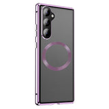 For-Samsung-Galaxy-S25-/-S24-Case-Compatible-with-MagSafe-Magnetic-Adsorption-Phone-Cover-with-HD-Tempered-Glass-Film-Black