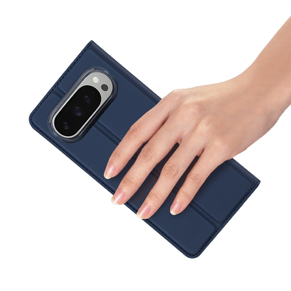 For-Google-Pixel-10-Pro-/-Google-Pixel-10-Case-DUX-DUCIS-Skin-Pro-Series-Leather-Stand-Cover-Card-Holder-Blue