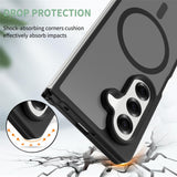 For-Samsung-Galaxy-Z-Fold7-5G-Case-Compatible-with-MagSafe-TPU-Frame-Acrylic-Back-Phone-Cover-Skin-Touch-Black