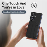 For-Samsung-Galaxy-Z-Fold7-5G-Phone-Case-Kickstand-Wristband-PC-Silicone-Mobile-Cover-Black