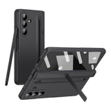 For-Samsung-Galaxy-Z-Fold7-5G-Case-Kickstand-PC-Phone-Back-Cover-with-Stylus-and-Tempered-Glass-Film-Black