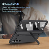 For-Samsung-Galaxy-Z-Fold7-5G-Case-Kickstand-PC-Phone-Back-Cover-with-Stylus-and-Tempered-Glass-Film-Black