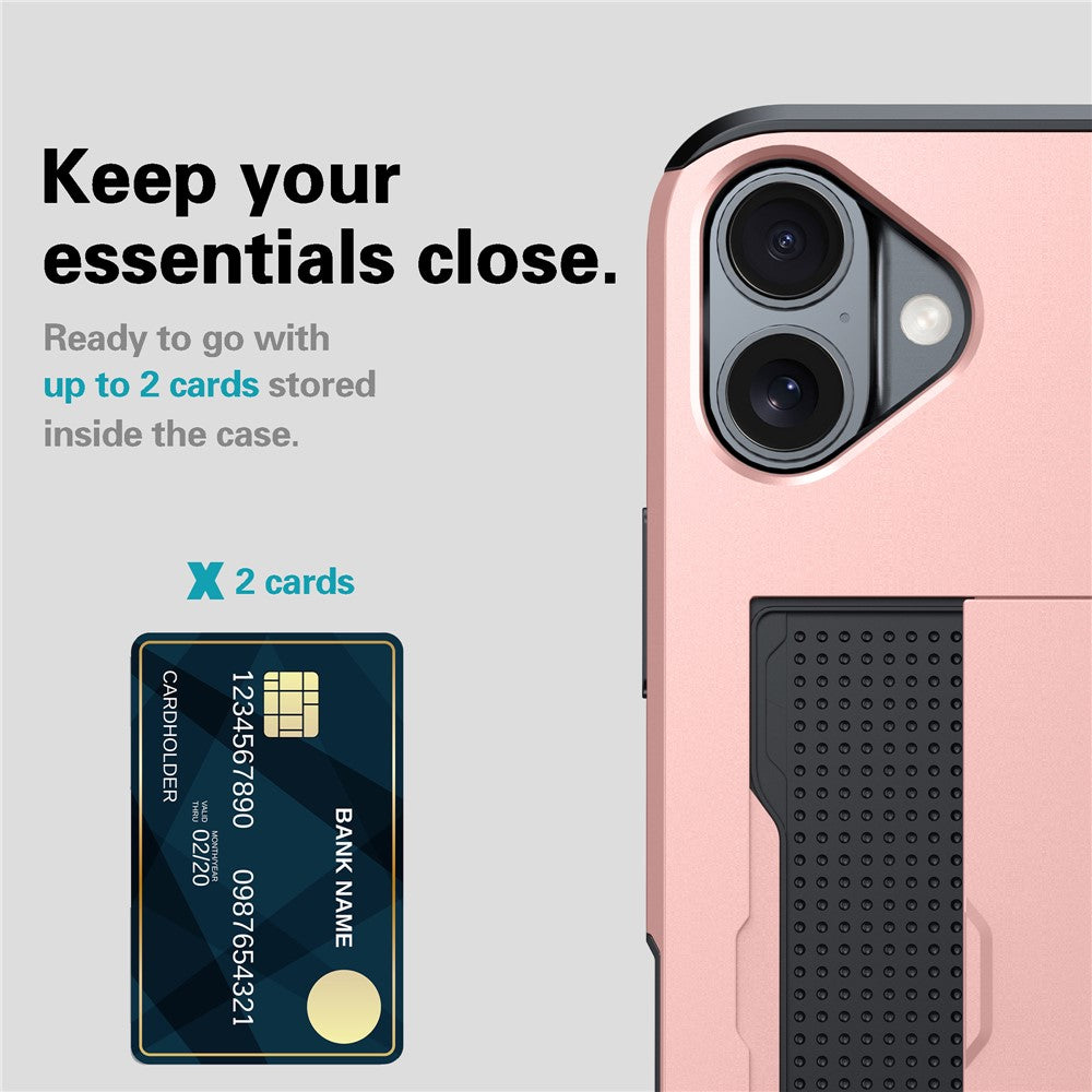 For-iPhone-17-Case-with-Card-Holder-TPU-+-PC-Phone-Back-Cover-Black