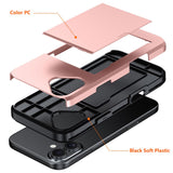 For-iPhone-17-Case-with-Card-Holder-TPU-+-PC-Phone-Back-Cover-Black