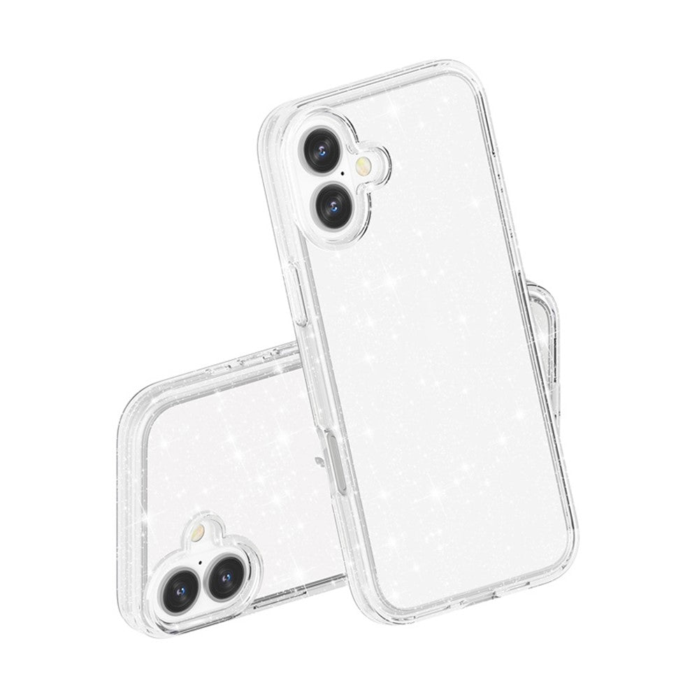 For-iPhone-17-Case-Sparkly-Powder-Glitter-Shiny-Soft-TPU-+-Hard-PC-Back-Cover-White