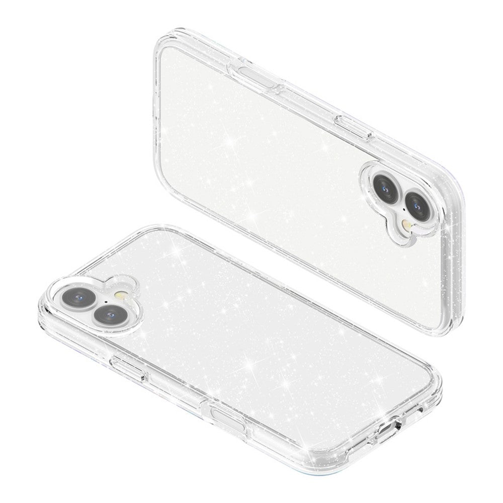 For-iPhone-17-Case-Sparkly-Powder-Glitter-Shiny-Soft-TPU-+-Hard-PC-Back-Cover-White