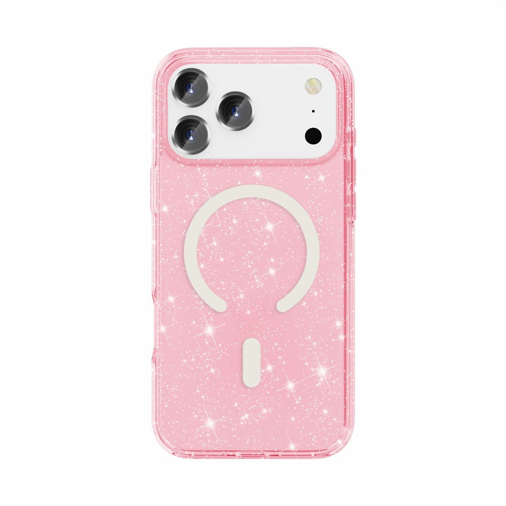 For-iPhone-17-Pro-Case-Compatible-with-MagSafe-Glitter-Powder-PC-+-TPU-Phone-Cover-Pink
